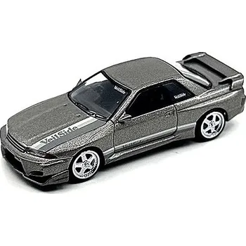autíčko Mini GT Nissan GT-R (R32) Veilside Combat C-I 2011, grey met. - 1:64