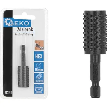 Fréza VÁLEC S RAŠPLÍ 15MM FRÉZA NA DŘEVO HRUBÁ HEX ZUB