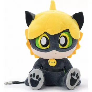 plyšák Černý Kocour - plyšová postavička z pohádky Kouzelná Beruška a Černý Kocour (Cat Noir - Miraculous Ladybug & Cat Noir - 24 cm)