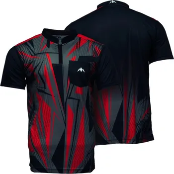 Pánská košile Mission Košile Flint - Black & Red - 4XL