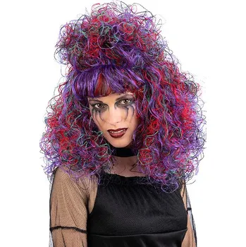 Karnevalová paruka Carnival Toys Multikolor bohatá čarodějnická paruka