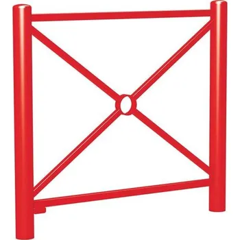 Zábradlí Procity Zábradlí Carrefour délka 1072 mm, jednoduchý kříž, barva červená RAL3020