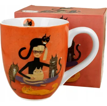 Hrnek Duo Kočičí svět, porcelánový, 1000 ml