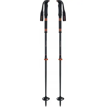 Sjezdová hůlka Skitourové hole Komperdell Carbon C2 Ultralight - černé/ oranžové
