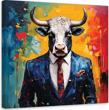 Obraz Obraz, Býk Prezident Zvíře Abstrakce 40x40