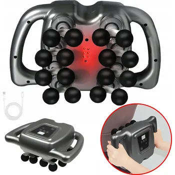 Masážní přístroj PISTOLET DO MASAŻU MASSAGE GUN ULTRA - MASÁŽNÍ PŘÍSTROJ NA ZÁDA A TĚLO, 16 HLAVIC