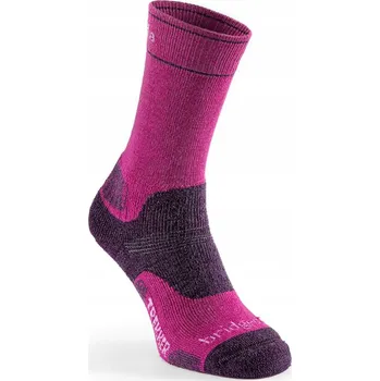 Dámské ponožky Ponožky do půlky lýtek Bridgedale růžové vel. 35-37