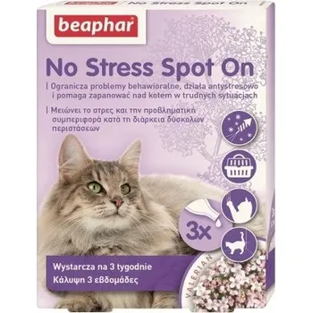 Antiparazitikum pro kočku Kapky Beaphar Pro kočky Beaphar No Stress Spot On 3 pipety x 0,4 ml, relaxační, 1,2 ml, 26 g