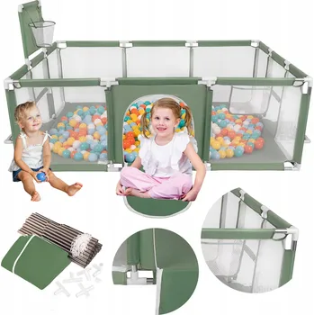 Dětská ohrádka Dětská Ohrádka Hřiště Koš Branky 400 míčků SELONIS BO-100X