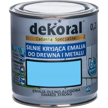 Vrták Email na dřevo a kov Dekoral 0,2L Azurová lesklá-!