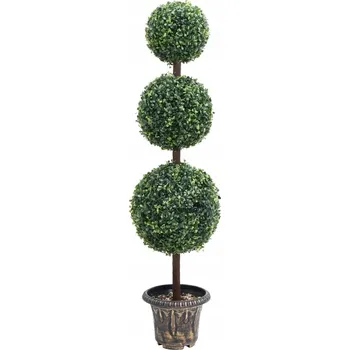umělá květina Umělý buxus v květináči, koule, 118 cm VidaXL