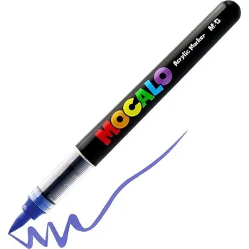 Akrylová fixa M&G Mocalo štětcová, Saphire Blue 609