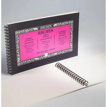 Arches Aquarelle Skicák v kroužkové vazbě 15 x 25 cm, 300g, 15 listů, HP