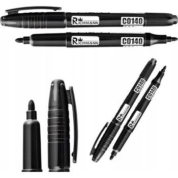 POPISOVAČ POPISOVAČ STAVEBNÍ VODĚODOLNÝ OBOUSTRANNÝ ČERNÝ 1-2 mm RICHMANN C0140