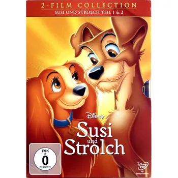 DVD film Susi und Strolch 1+2, 2 DVDs DVD kolekce Lady a Tramp 1+2 (2 DVD)