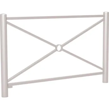 Zábradlí Procity Zábradlí Carrefour délka 1572 mm, jednoduchý kříž, barva šedá RAL7044