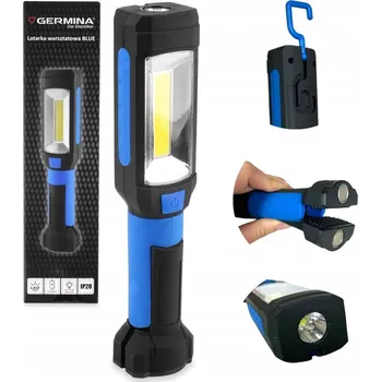 Svítilna Pracovní lampa COB+LED, 100+200 lm, GERMINA