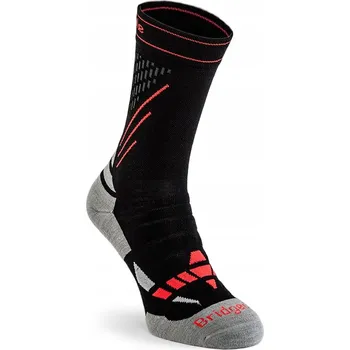Dámské ponožky Ponožky dámské Bridgedale Ski Nordic Merino black/stone 38-40