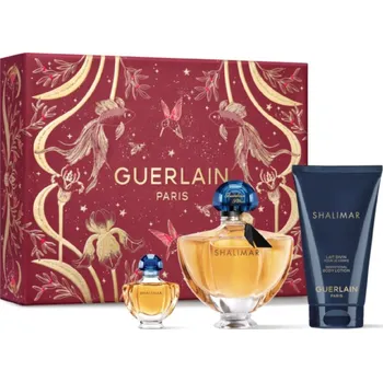 Kosmetická sada Guerlain Shalimar Dárková sada parfémovaná voda dámská 50 ml + parfémovaná voda 5 ml + tělové mléko 75 ml rok 2025