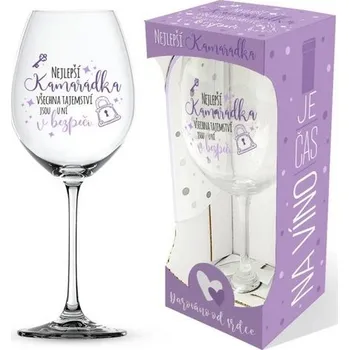 metr Sklenice na víno Nejlepší kamarádka