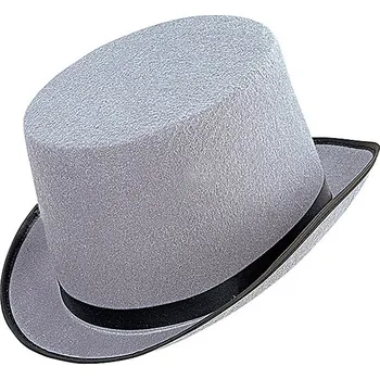 Karnevalový doplněk Widmann Cylindr šedivý se stuhou