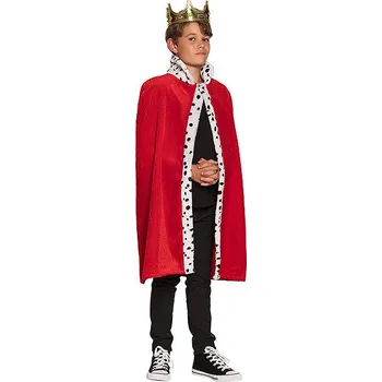 Karnevalový kostým Boland Královský plášť s límečkem červený 90 cm