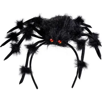 Karnevalový doplněk Carnival toys Čelenka s chlupatým pavoukem