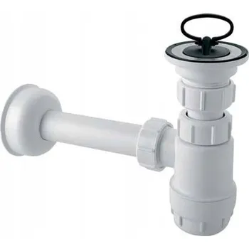 Sifon UMYVADLOVÝ SIFON LÁHVOVÝ NÍZKÝ 1 1/4" 40mm BÍLÝ ODOLNÝ HC1L-40 MCALPINE