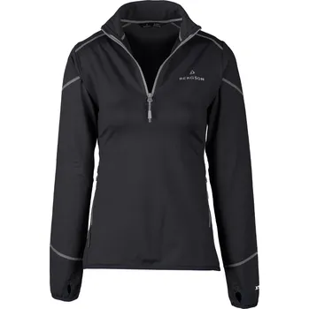 Dámská mikina Mikina BERGSON Sportovní Dámská SWIFTLAYER na zip do půlky hrudi VTX Black velikost M