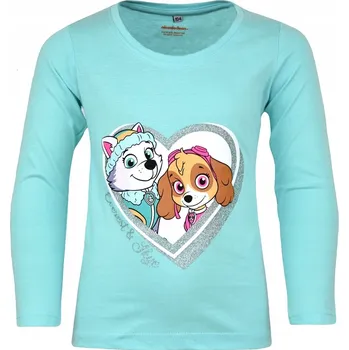 Chlapecké tričko EplusM dětské tričko s dlouhým rukávem bavlna zelené velikost 128