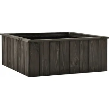 Obraz Květináč VidaXL , dřevěný, šedý, 74 cm x 77 x 30 cm