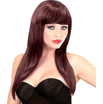 Karnevalová paruka Widmann Paruka hnědá dámská dlouhá Vogue