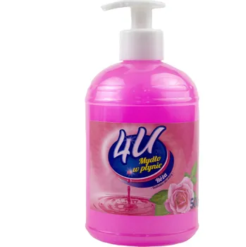 Mýdlo Mýdlo na ruce 4U 500ml s pumpičkou antibakteriální růže