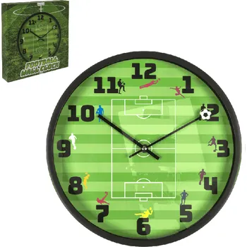 Hodiny OOTB Fotbalové hřiště, míč na ručičce 30 cm