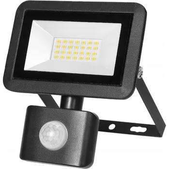 LED reflektor s PIR čidlem 20W 1600lm IP44 4000K hliníkový