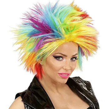 Karnevalová paruka Widmann Paruka dámská duhová punk Rainbow
