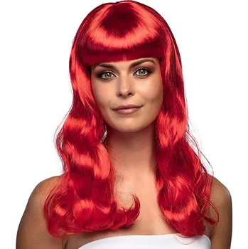 Karnevalová paruka Boland Paruka červená dámská dlouhá