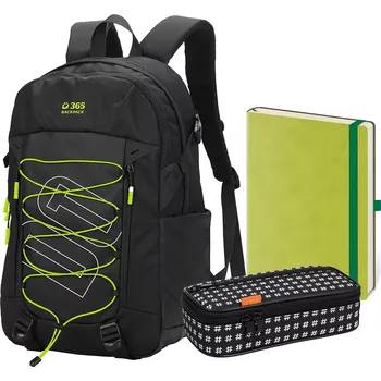 Školní batoh Studentský set Flex Neon třídílný