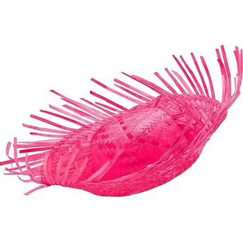 Karnevalový doplněk Widmann Slaměný klobouk plážový růžový