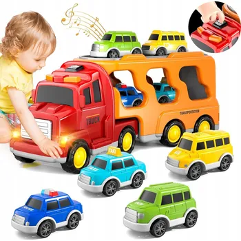 autíčko Sada 5v1: Nákladní AUTOMOBILOVÁ HRAČKA - Nákladní auto, hračky pro děti