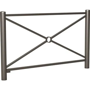 Zábradlí Zábradlí Carrefour délka 1572 mm, jednoduchý kříž, barva šedá Procity