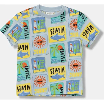 Chlapecké tričko Dětské bavlněné tričko Coccodrillo více barev, s potiskem, EVERYDAY BOY WC5143203VBD modrá 50X, vel. 140