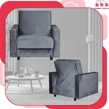 Křeslo Rozkládací křeslo Family Meble šedé