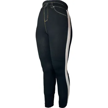 Dámské legíny Dámské bambusové legíny černé s bílým pruhem DH988-4 Velikost: XXL/3XL