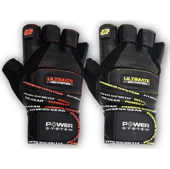Fitness rukavice Power System PowerSystem rukavice ULTIMATE MOTIVATION Varianta: red XXL