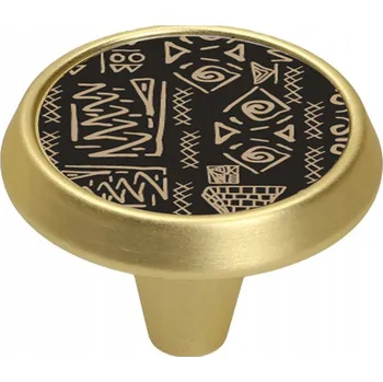 Nábytkové kování Nábytková úchytka kužel zlatá GU09 mozaika V91