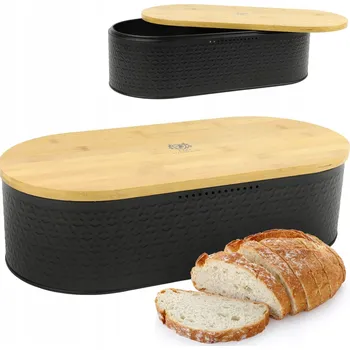chlebník Chlebník s prkénkem Karl Hausmann béžový, černý ocel