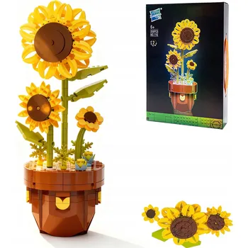 ostatní stavebnice Kreativní stavebnice květin – DIY dekorace k sestavení Slunečnice 3D