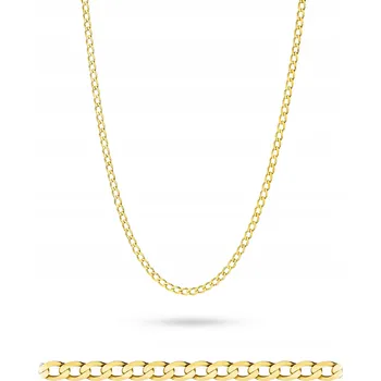 Řetízek ZLACENÝ ŘETÍZEK ŘETÍZEK ryzost 925 KLASICKÝ Pancr 50 cm