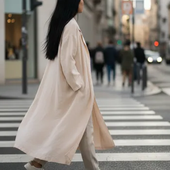 Dámský kabát THE NEW SOCIETY Dámský kabát Hera - Macadamia Velikost: M